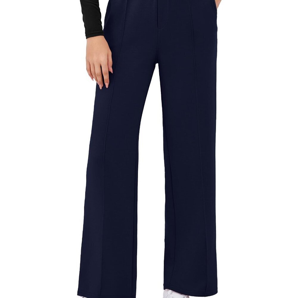 High Waist Wide Leg Sweatpants Soft Rayon Blend Loose Fit with Pockets